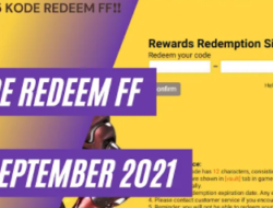 Kode Redeem FF Hari Ini 18 September 2021 Resmi dari Garena